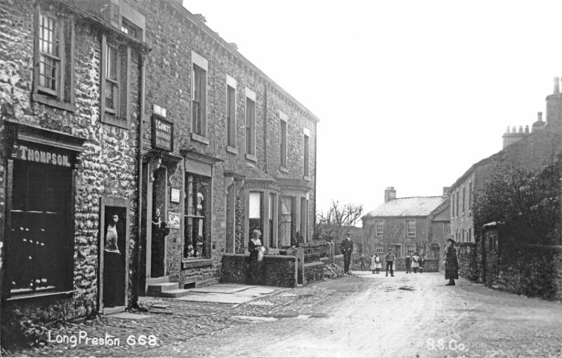 Greenbank Terrace.jpg - Thomson and Garnett's Shops on Greenbank Terrace C.1918 Garnetts's is now the Post Office and only remaining shop.